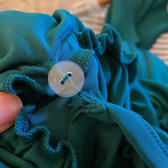 Haute Hippie Halter Wrap Cocktail Mini Dress Emerald Green Size XS - Picture 9 of 13